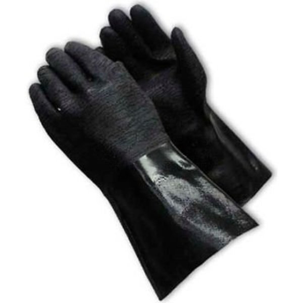 Pip PIP Neoprene Coated Gloves, Etched Rough Finish, Brushed Interlock, 14"L, L 57-8640R